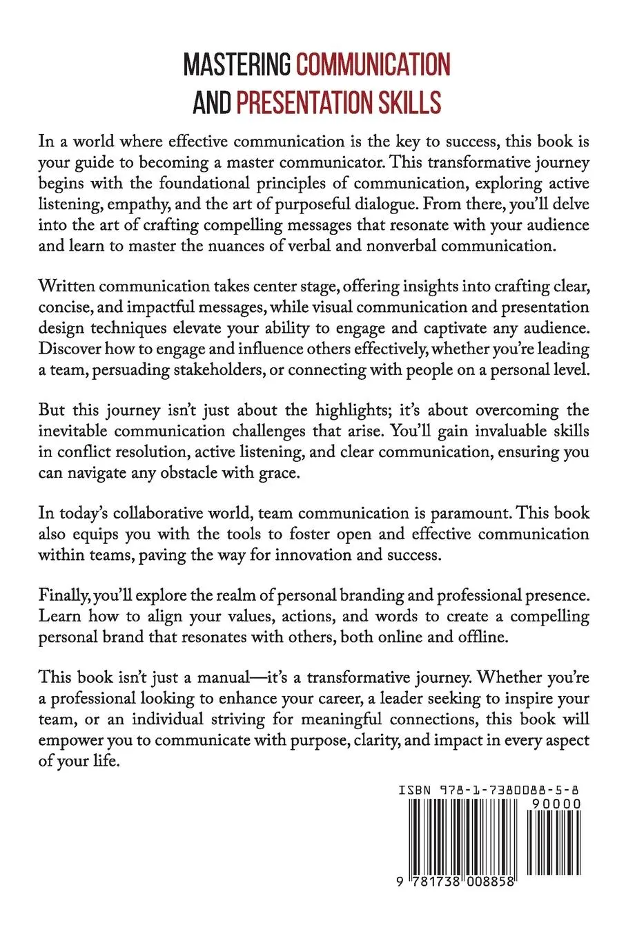 Rückseite: 9781738008858 | Mastering Communication and Presentation Skills | Ian Messenger | Buch