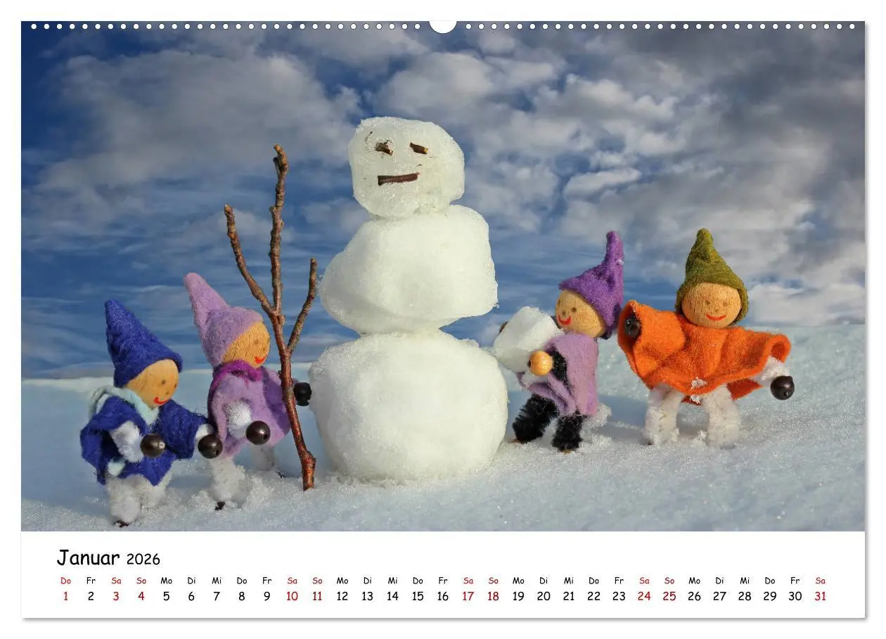 Bild: 9783457888858 | Die Abenteuer der vier kleinen Wichtel (Wandkalender 2026 DIN A2...