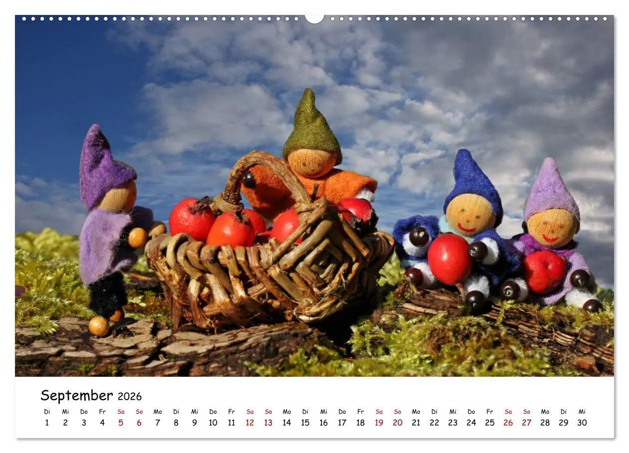 Bild: 9783457888858 | Die Abenteuer der vier kleinen Wichtel (Wandkalender 2026 DIN A2...