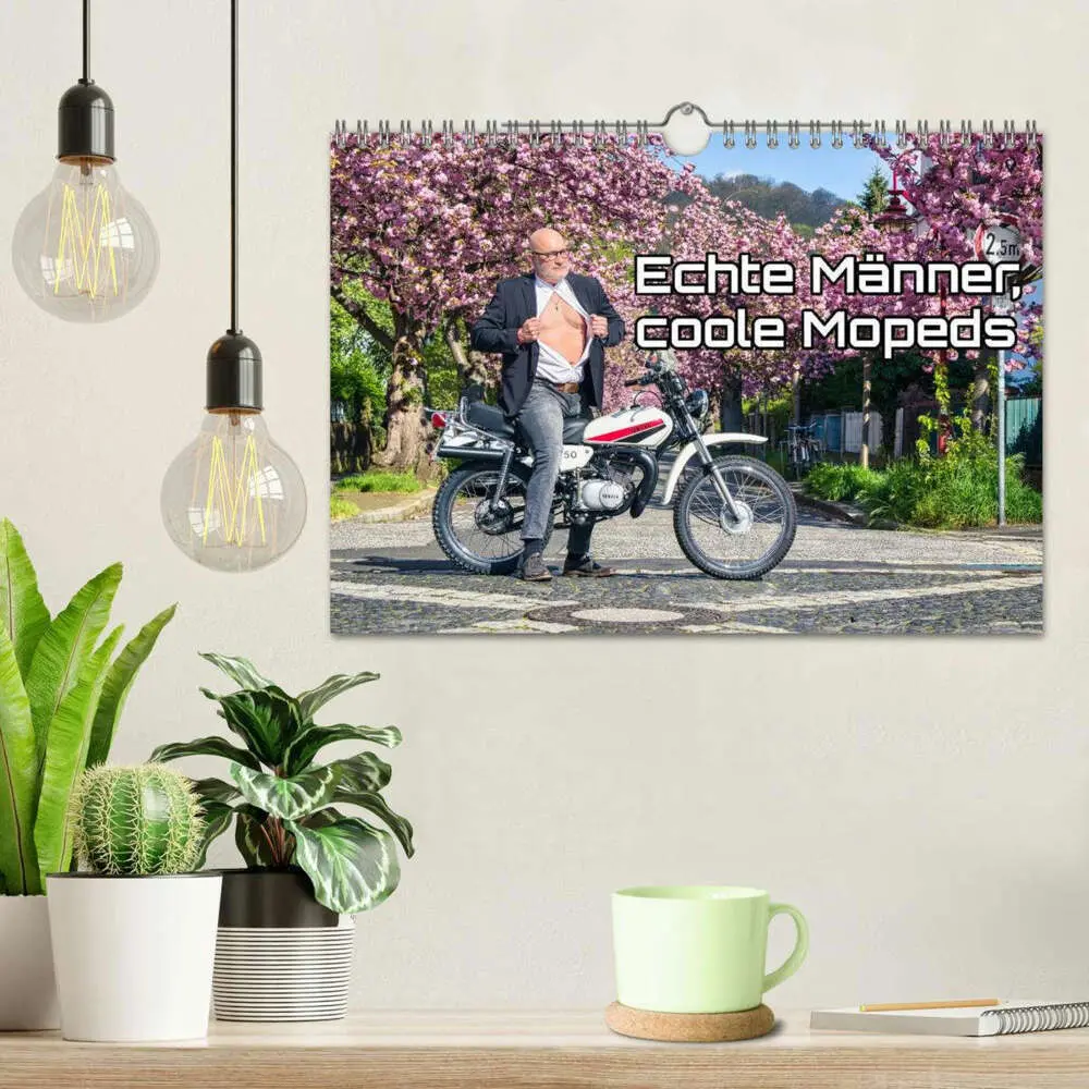 Bild: 9783516598858 | Echte Männer, coole Mopeds (Wandkalender 2026 DIN A4 quer),...