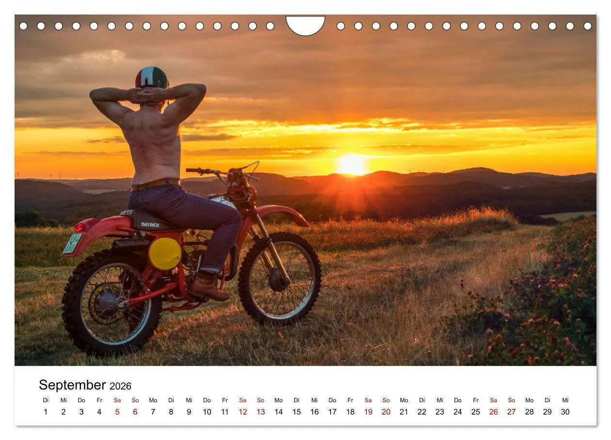 Bild: 9783516598858 | Echte Männer, coole Mopeds (Wandkalender 2026 DIN A4 quer),...
