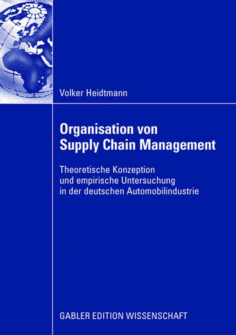 Cover: 9783834908858 | Organisation von Supply Chain Management | Volker Heidtmann | Buch