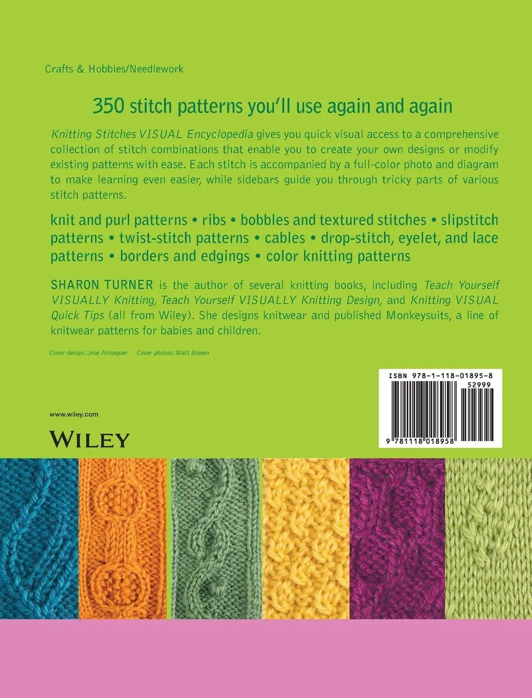 Rückseite: 9781118018958 | Knitting Stitches Visual Encyclopedia | Sharon Turner | Buch | 256 S.