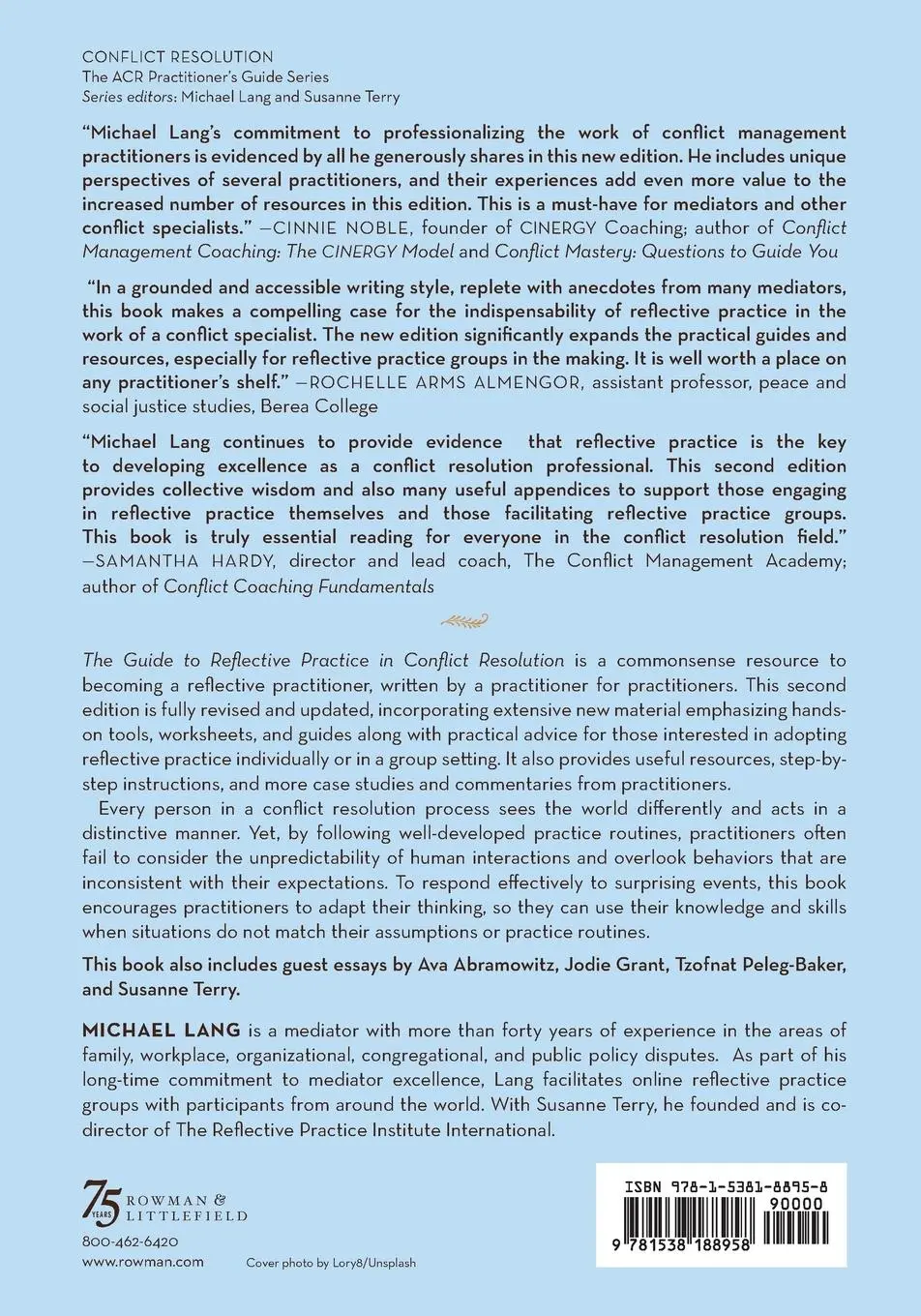 Rückseite: 9781538188958 | The Guide to Reflective Practice in Conflict Resolution | Michael Lang