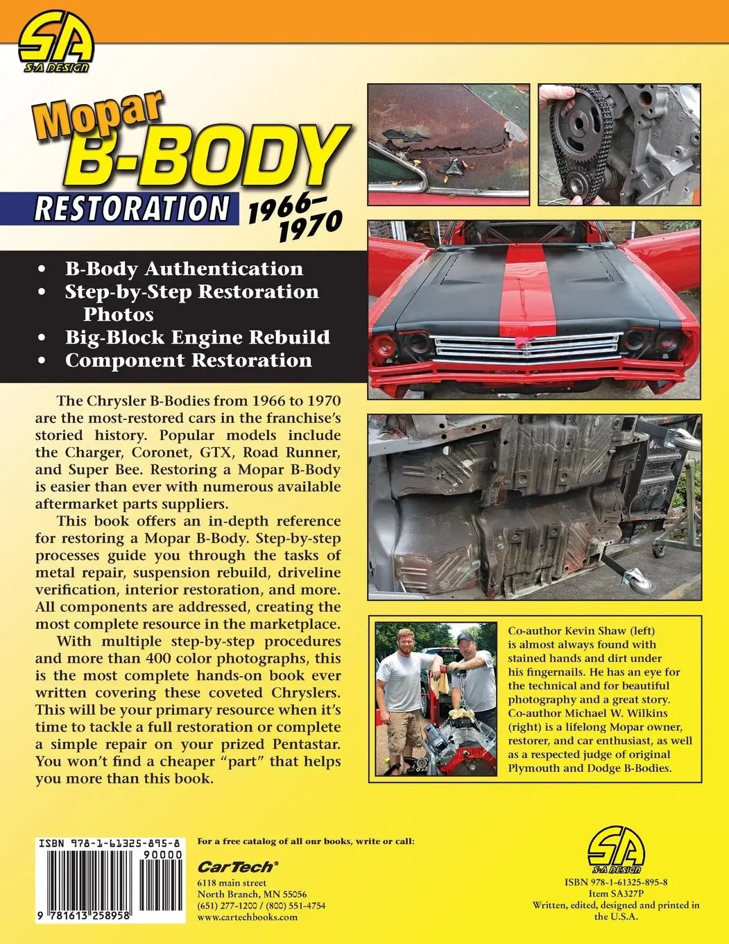 Rückseite: 9781613258958 | Mopar B-Body Restoration | 1966-1970 | Kevin Shaw | Taschenbuch | 2015