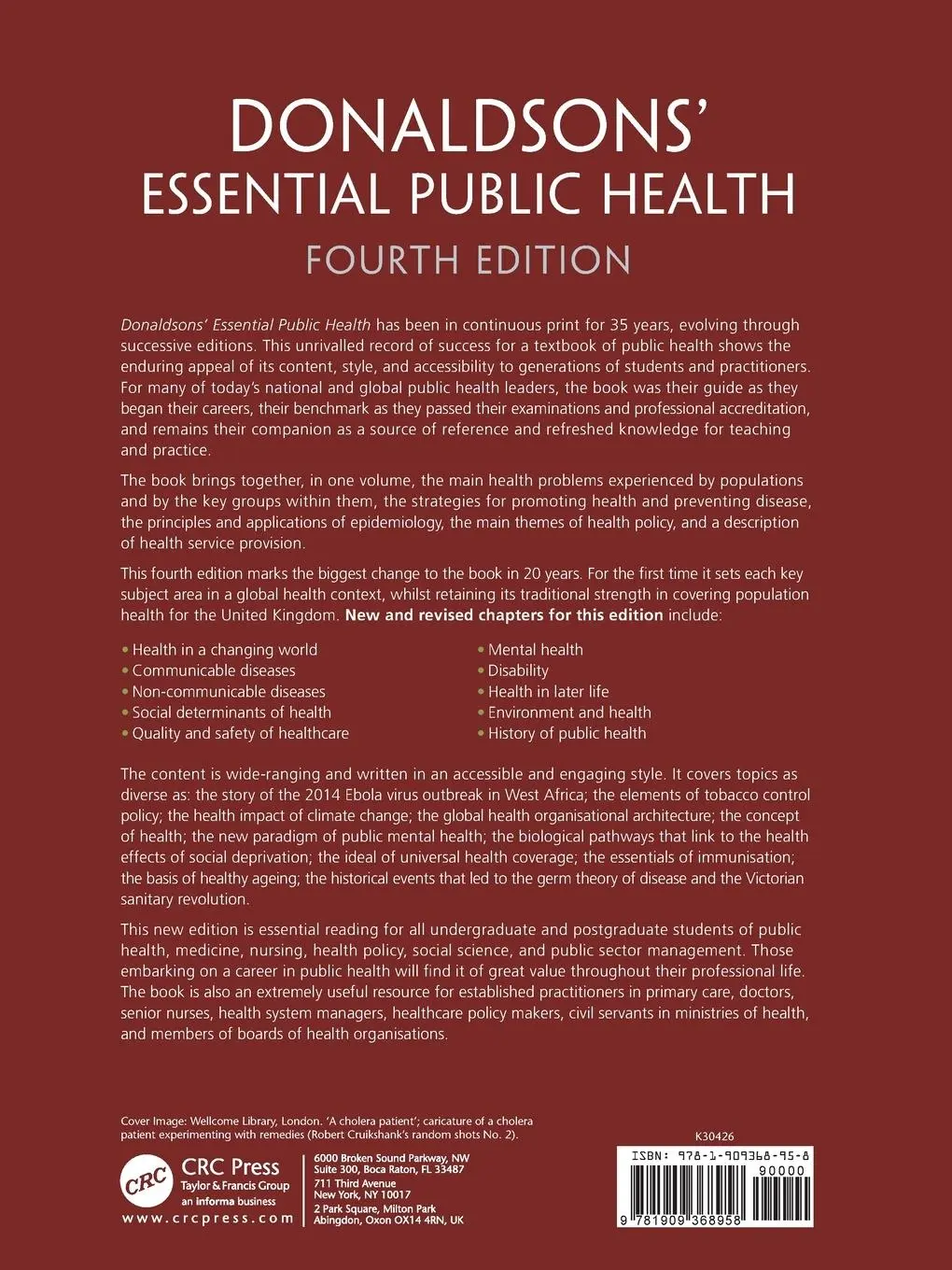 Rückseite: 9781909368958 | Donaldsons' Essential Public Health | Liam J. Donaldson (u. a.) | Buch