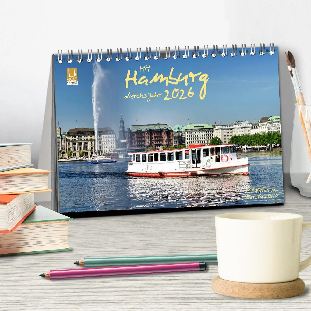 Bild: 9783516038958 | Mit Hamburg durchs Jahr 2026 (Tischkalender 2026 DIN A5 quer),...
