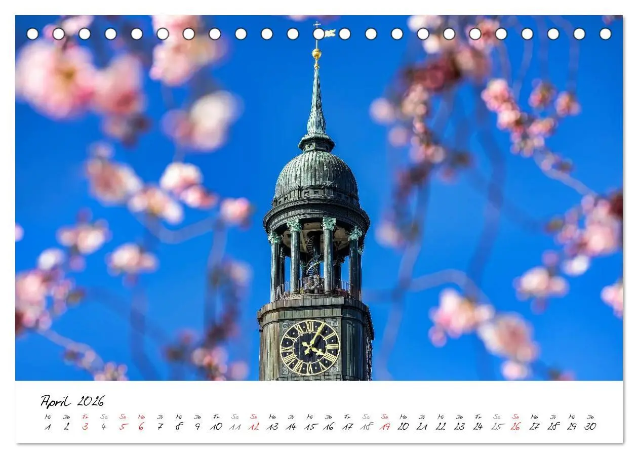 Bild: 9783516038958 | Mit Hamburg durchs Jahr 2026 (Tischkalender 2026 DIN A5 quer),...
