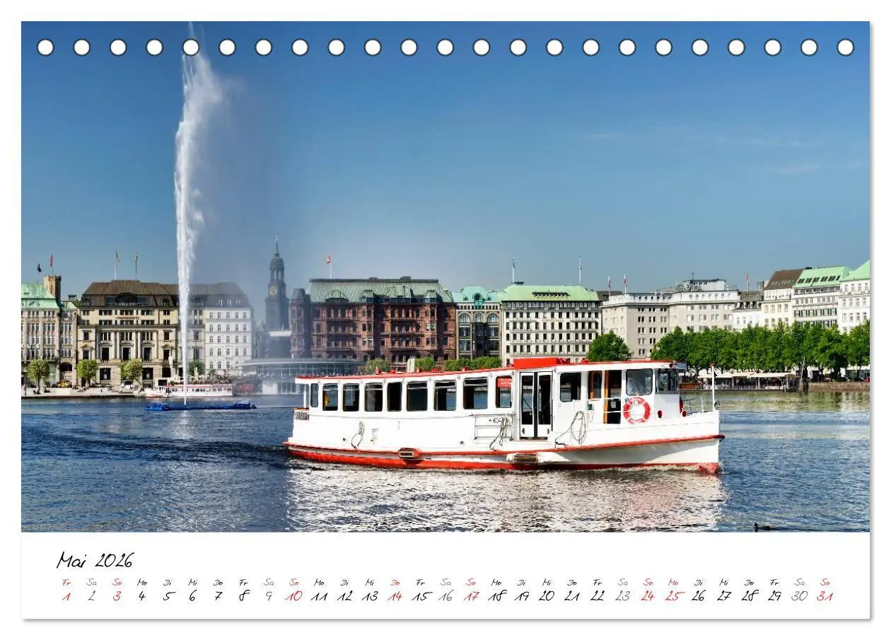 Bild: 9783516038958 | Mit Hamburg durchs Jahr 2026 (Tischkalender 2026 DIN A5 quer),...