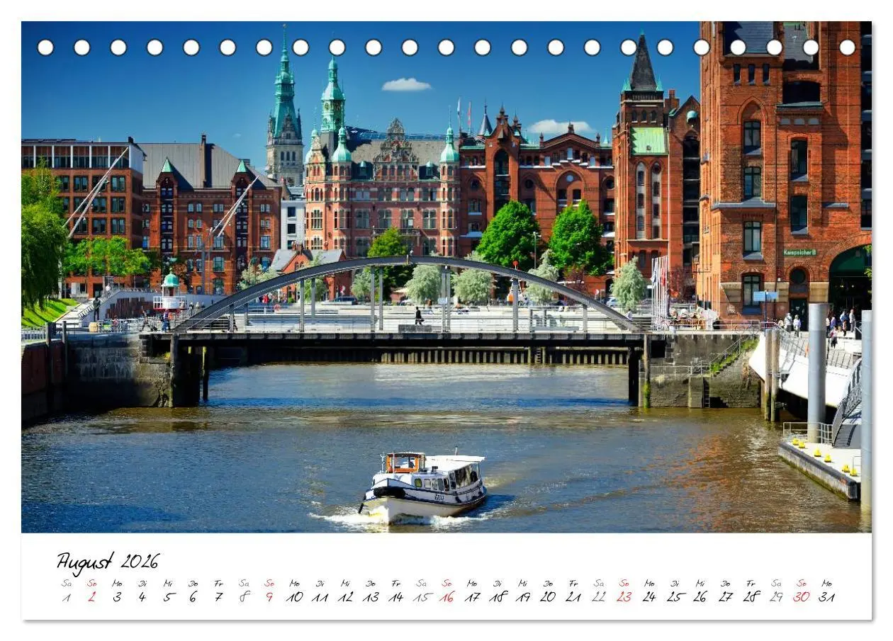Bild: 9783516038958 | Mit Hamburg durchs Jahr 2026 (Tischkalender 2026 DIN A5 quer),...