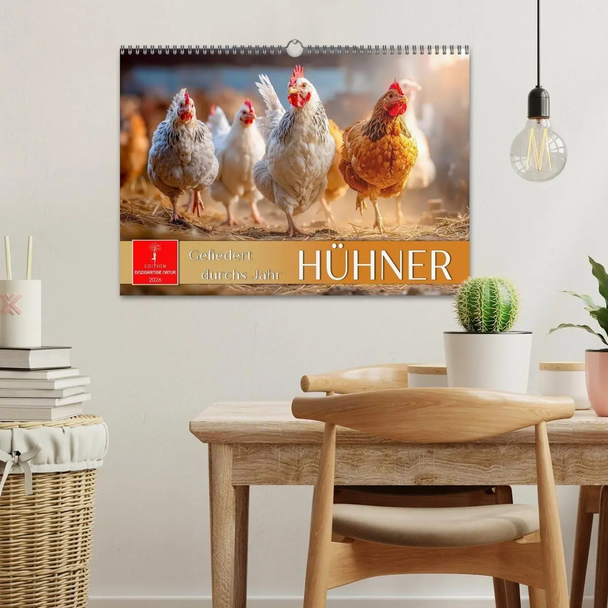 Bild: 9783516658958 | Hühner - gefiedert durchs Jahr (Wandkalender 2026 DIN A3 quer),...