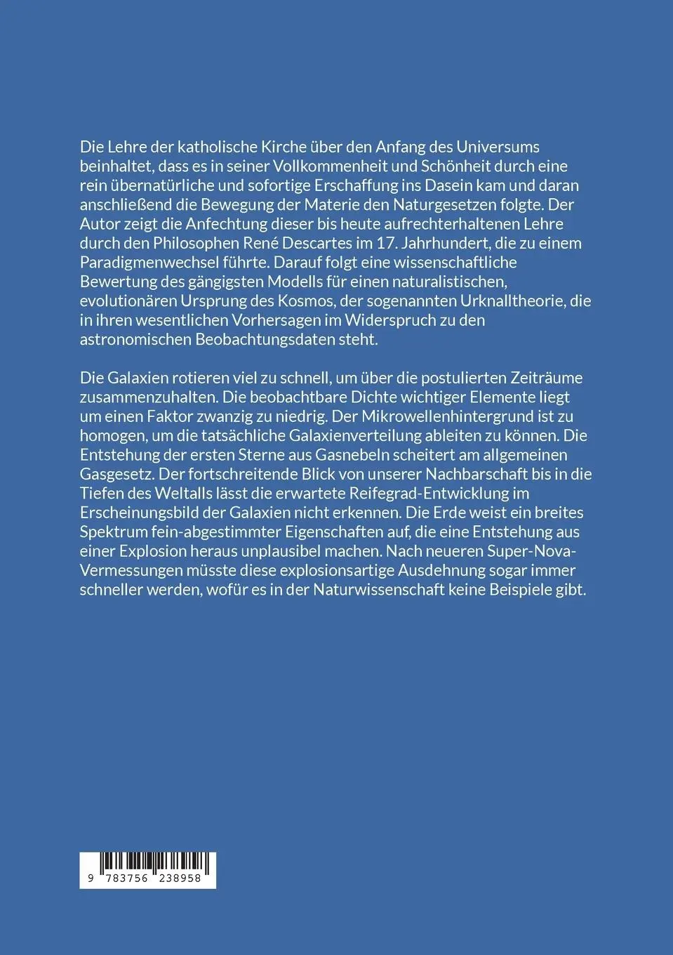 Rückseite: 9783756238958 | Der Anfang der materiellen Welt | Thomas Seiler | Taschenbuch | 32 S.