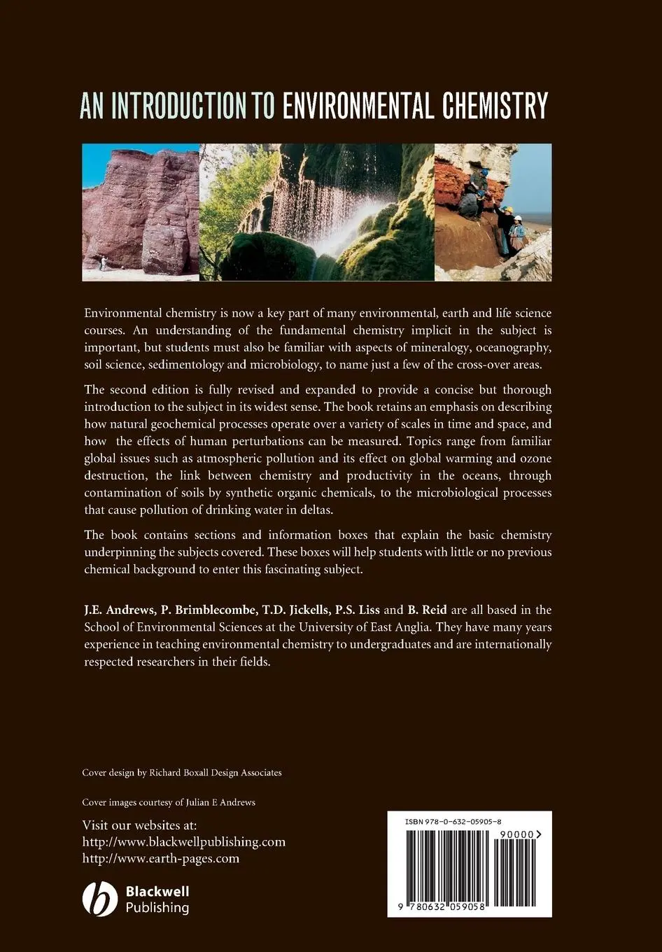Rückseite: 9780632059058 | Introduction to Environmental | Julian E Andrews (u. a.) | Taschenbuch
