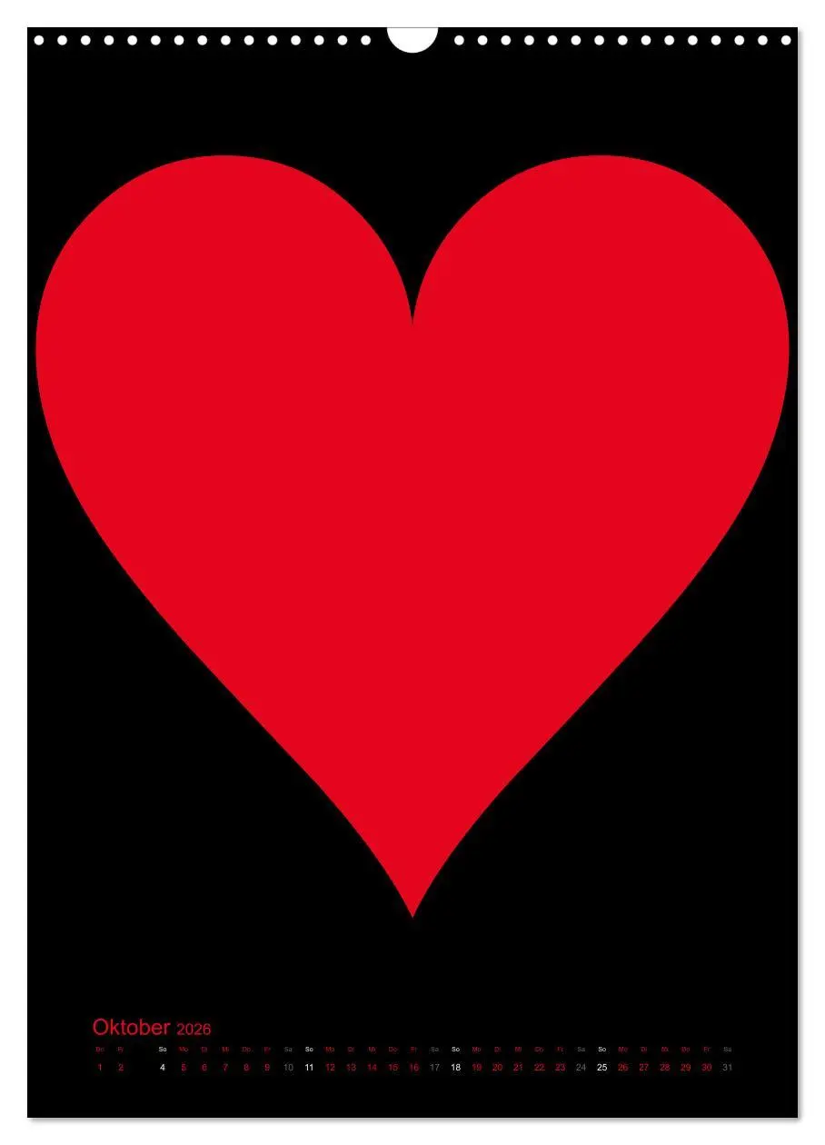 Bild: 9783516479058 | Foto- und Bastelkalender "LIEBE" in der Farbe Schwarz (Wandkalender...