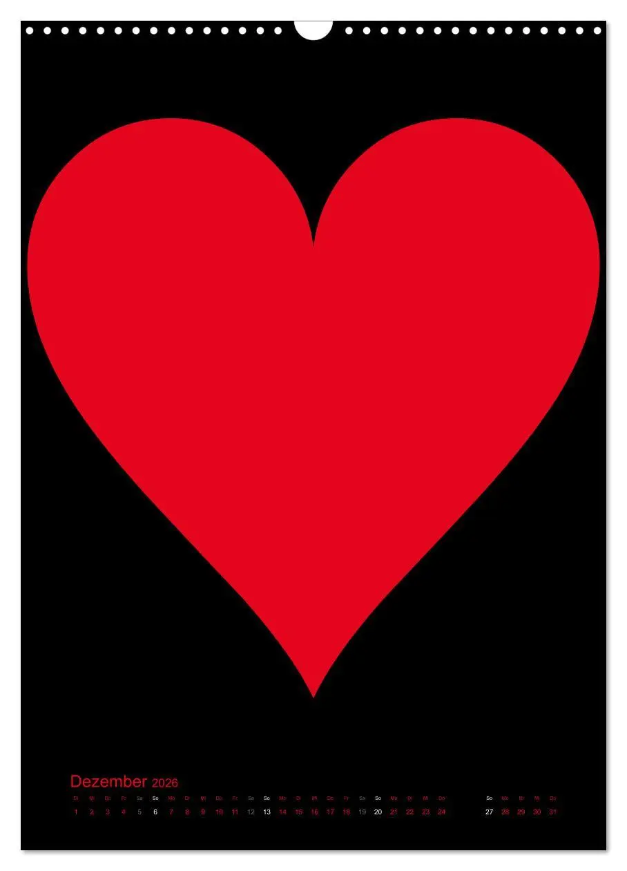 Bild: 9783516479058 | Foto- und Bastelkalender "LIEBE" in der Farbe Schwarz (Wandkalender...