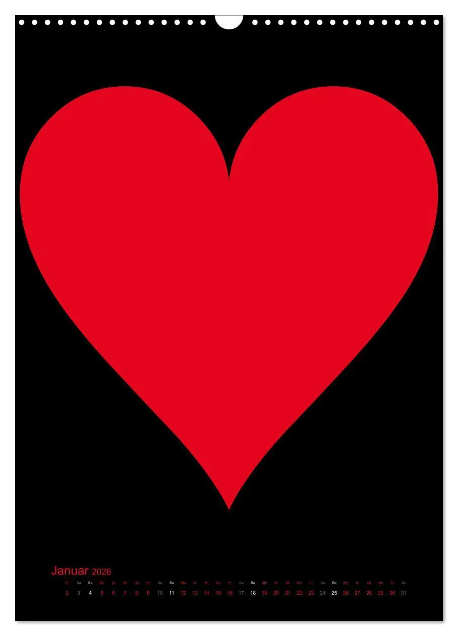 Bild: 9783516479058 | Foto- und Bastelkalender "LIEBE" in der Farbe Schwarz (Wandkalender...