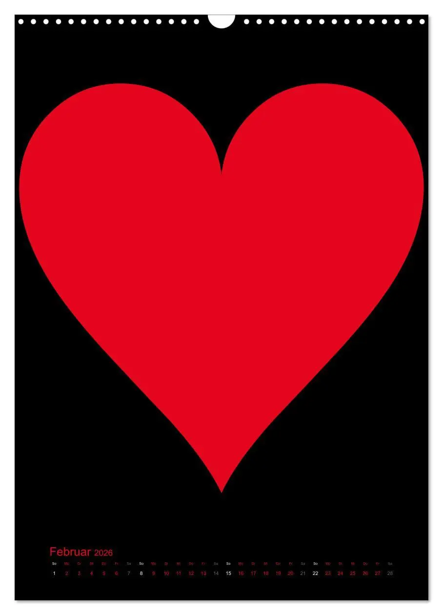 Bild: 9783516479058 | Foto- und Bastelkalender "LIEBE" in der Farbe Schwarz (Wandkalender...