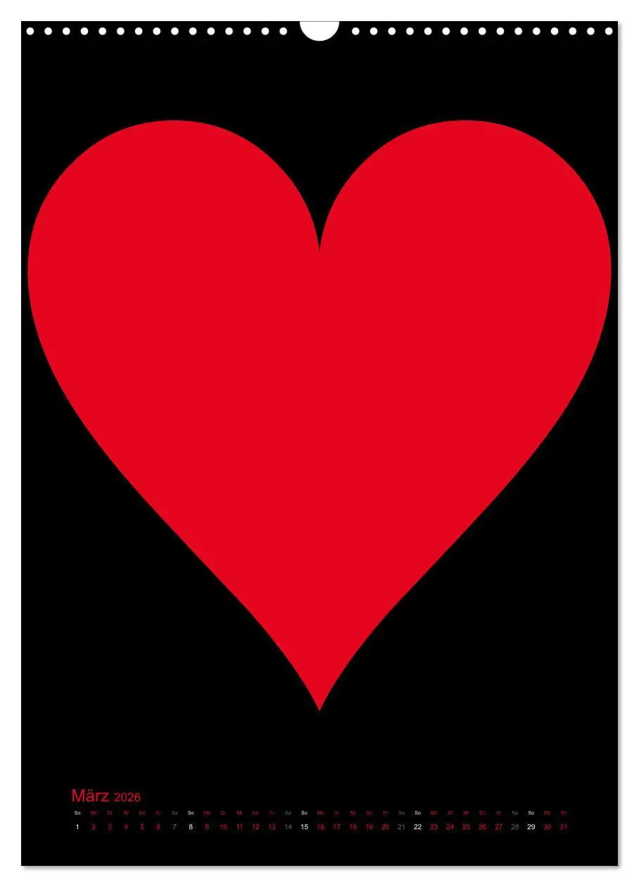 Bild: 9783516479058 | Foto- und Bastelkalender "LIEBE" in der Farbe Schwarz (Wandkalender...