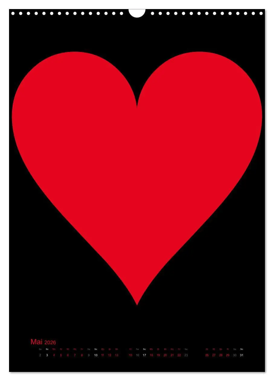 Bild: 9783516479058 | Foto- und Bastelkalender "LIEBE" in der Farbe Schwarz (Wandkalender...