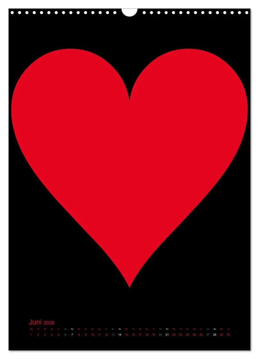 Bild: 9783516479058 | Foto- und Bastelkalender "LIEBE" in der Farbe Schwarz (Wandkalender...