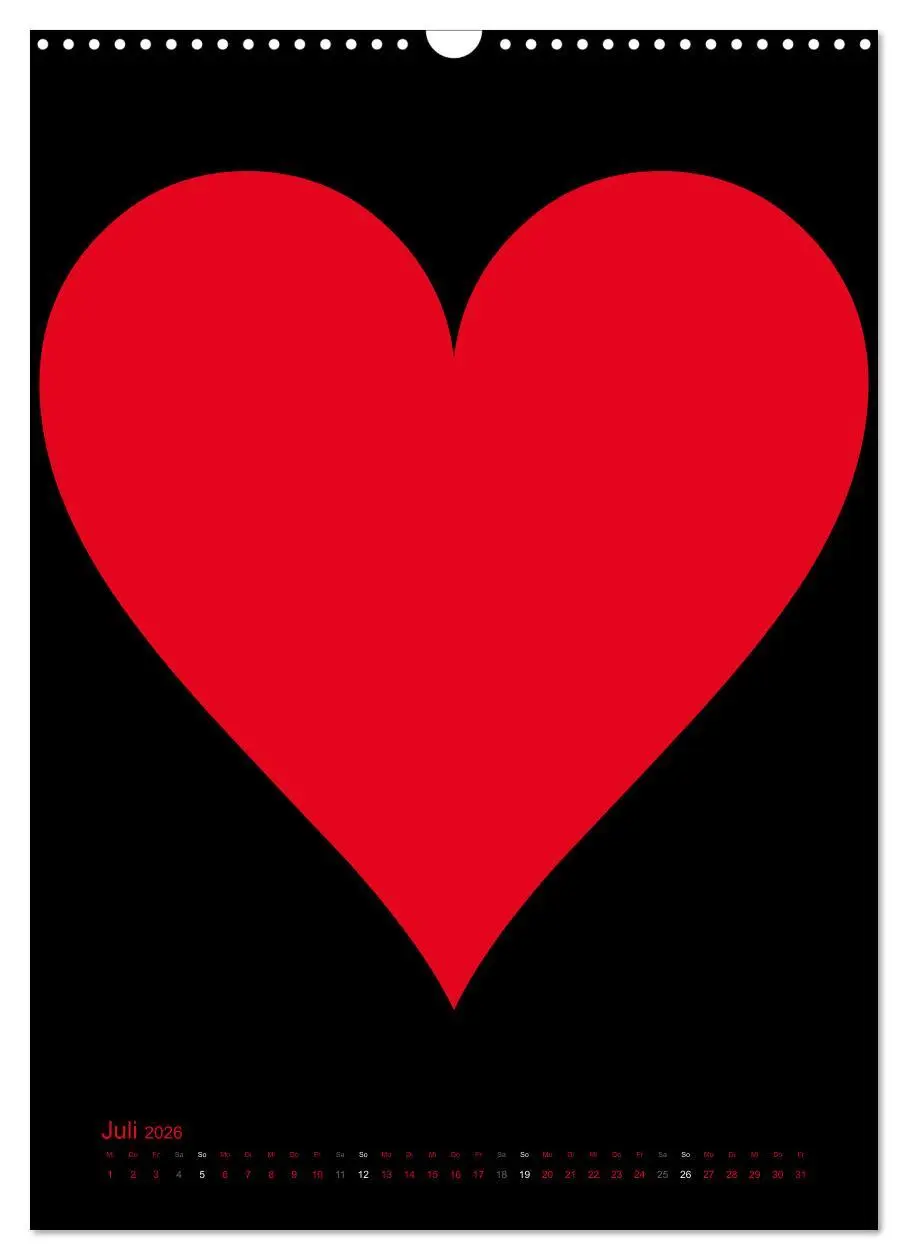 Bild: 9783516479058 | Foto- und Bastelkalender "LIEBE" in der Farbe Schwarz (Wandkalender...