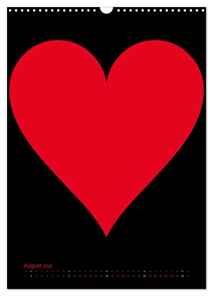 Bild: 9783516479058 | Foto- und Bastelkalender "LIEBE" in der Farbe Schwarz (Wandkalender...