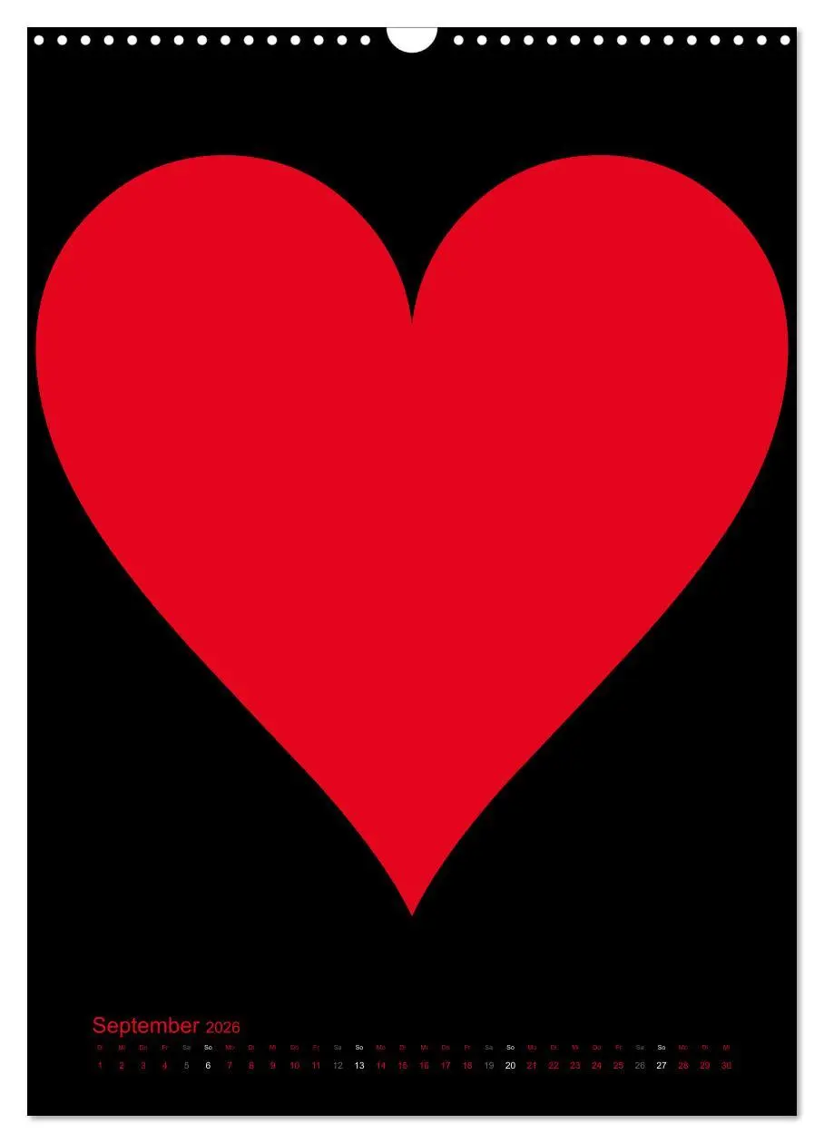 Bild: 9783516479058 | Foto- und Bastelkalender "LIEBE" in der Farbe Schwarz (Wandkalender...