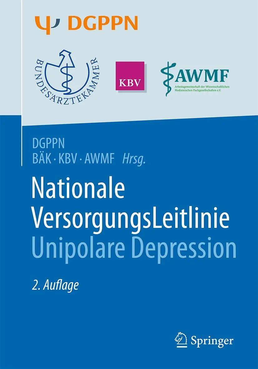 Cover: 9783662529058 | S3-Leitlinie/Nationale VersorgungsLeitlinie Unipolare Depression
