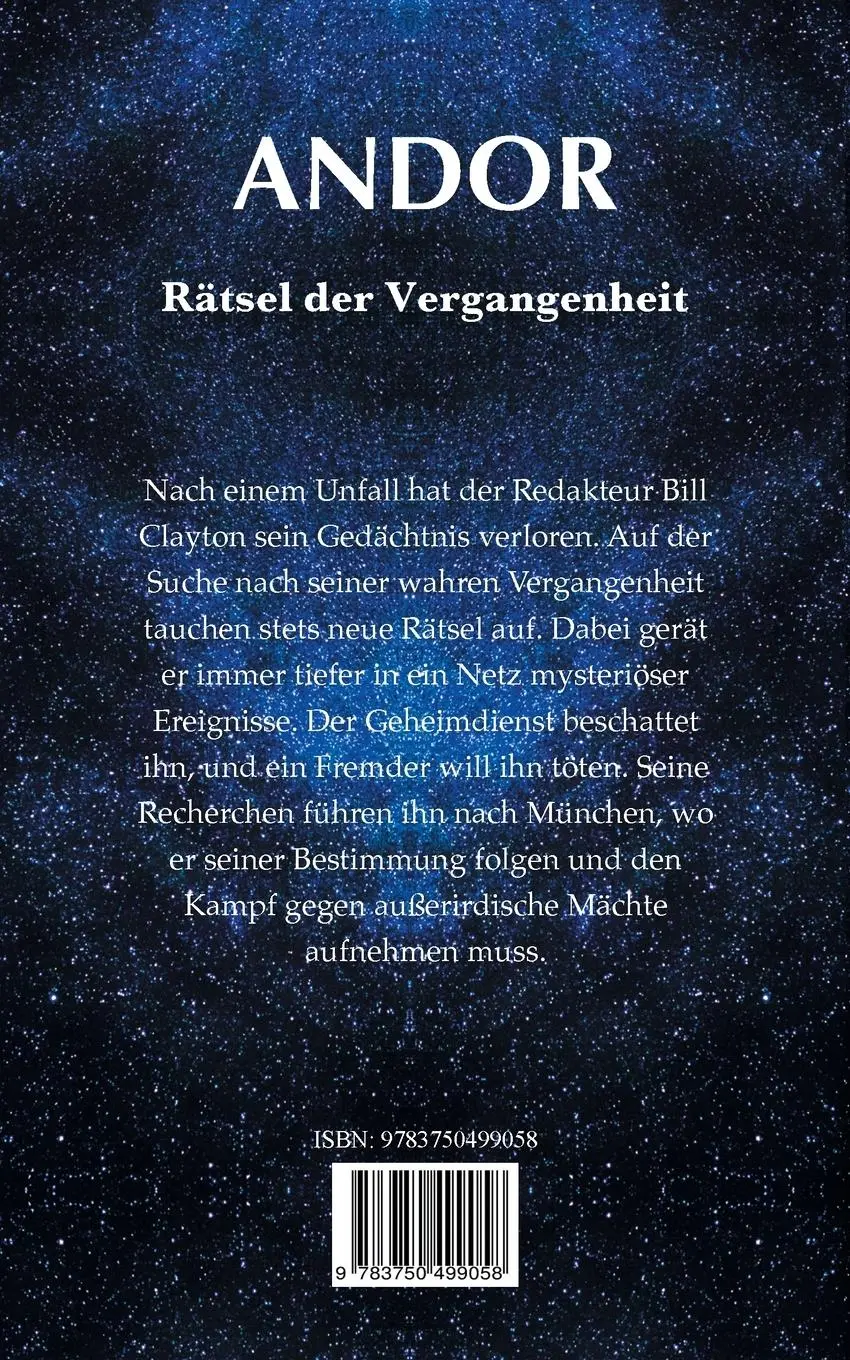 Rückseite: 9783750499058 | Andor - Rätsel der Vergangenheit | Dan Gronie | Taschenbuch | 244 S.