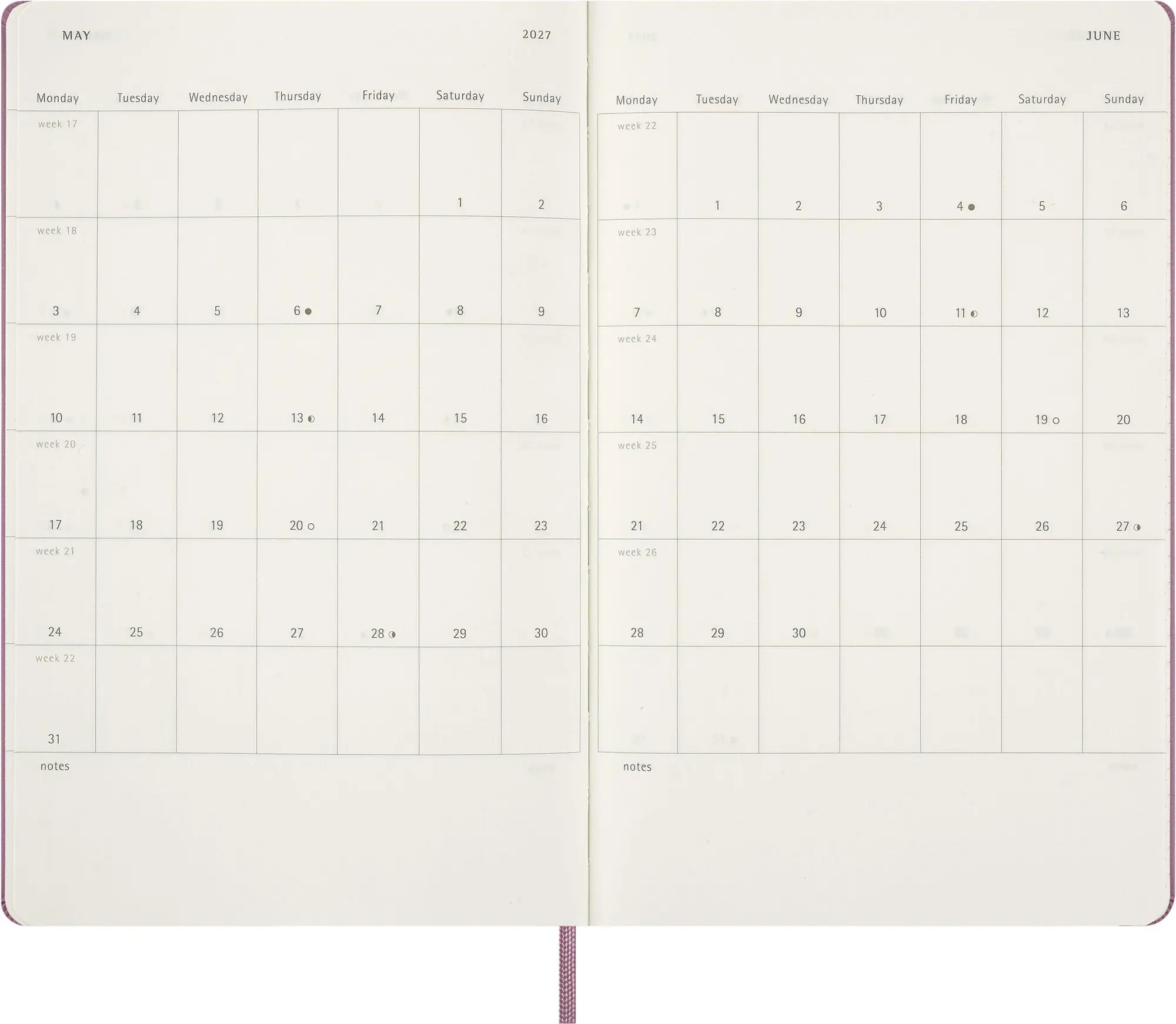 Bild: 8056999279158 | Moleskine 12 Monate Tageskalender 2027, Large/A5, 1 Tag = 1 Seite,...
