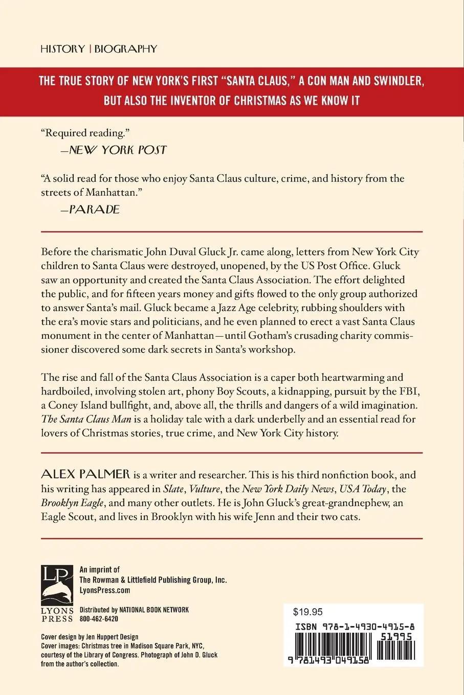 Rückseite: 9781493049158 | The Santa Claus Man | Alex Palmer | Taschenbuch | Englisch | 2020