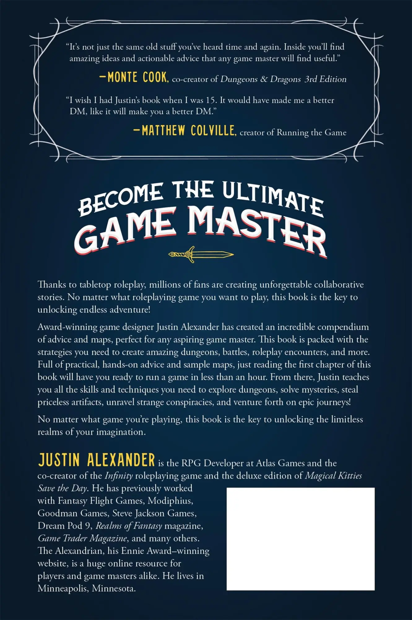 Rückseite: 9781645679158 | So You Want To Be A Game Master | Justin Alexander | Taschenbuch