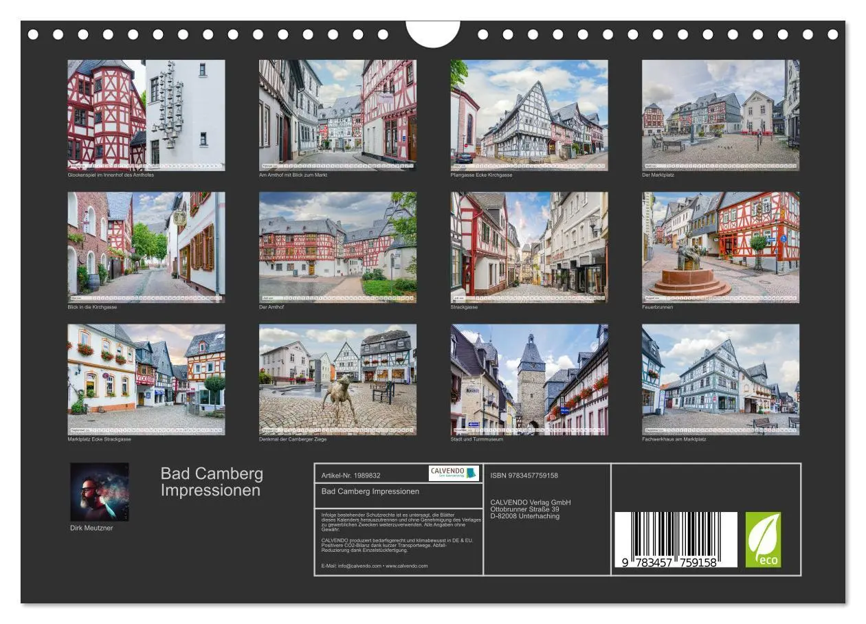 Bild: 9783457759158 | Bad Camberg Impressionen (Wandkalender 2026 DIN A4 quer), CALVENDO...