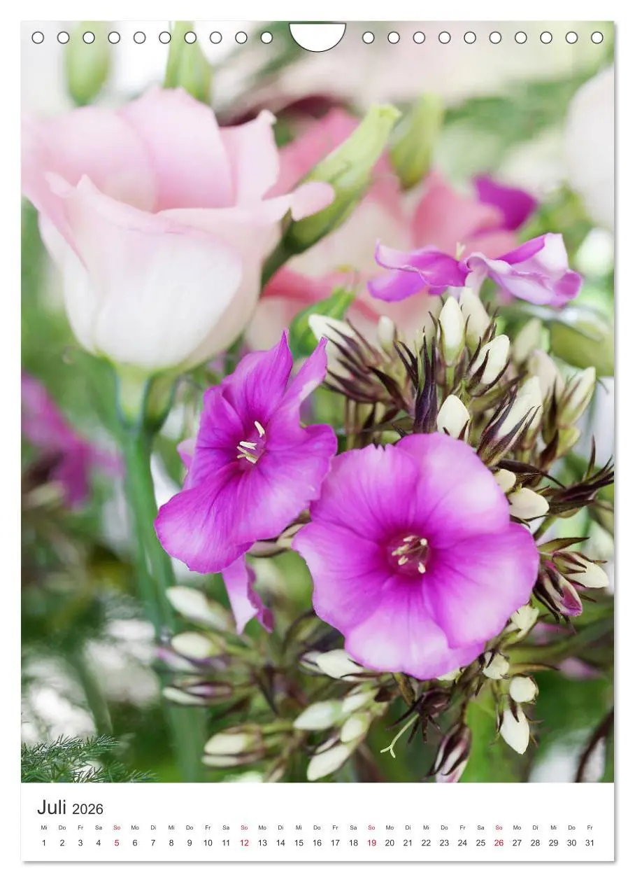 Bild: 9783516399158 | Verliebt in Blumen (Wandkalender 2026 DIN A4 hoch), CALVENDO...