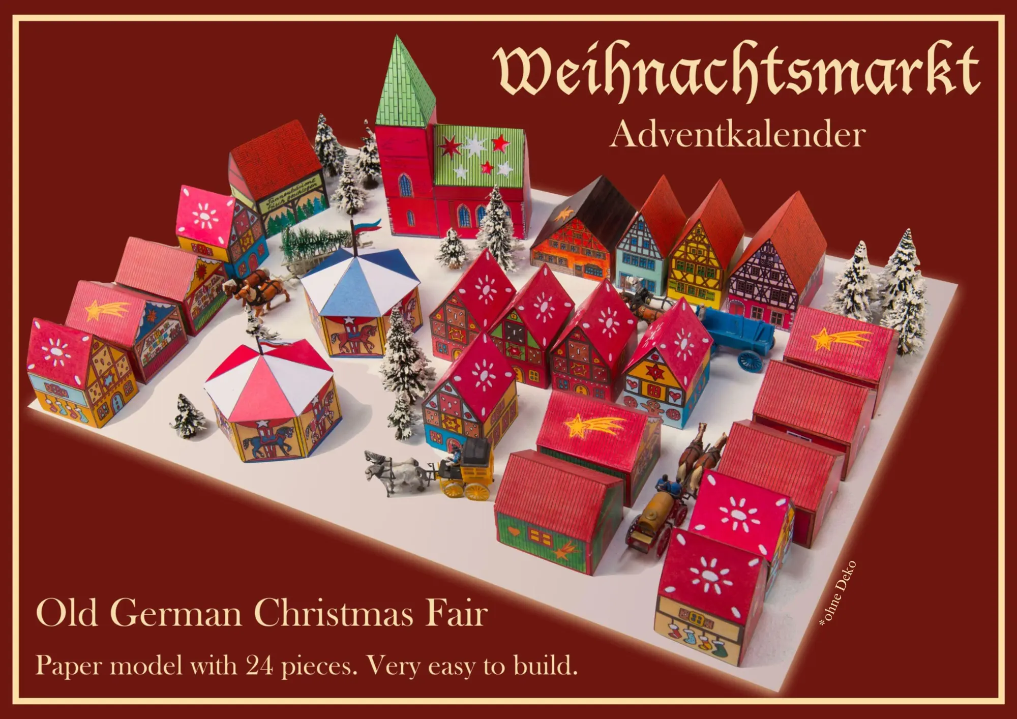 Cover: 9789083379258 | Weihnachtsmarkt - Papiermodell | Ulf Sommer | Broschüre | Deutsch
