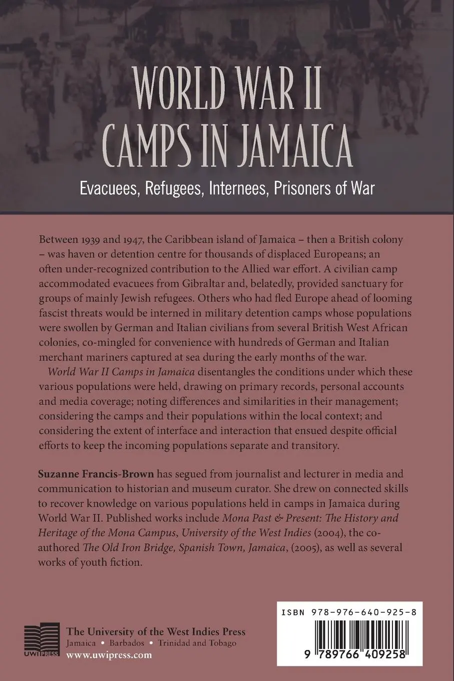 Rückseite: 9789766409258 | WORLD WAR II CAMPS IN JAMAICA | Suzanne Francis-Brown | Taschenbuch