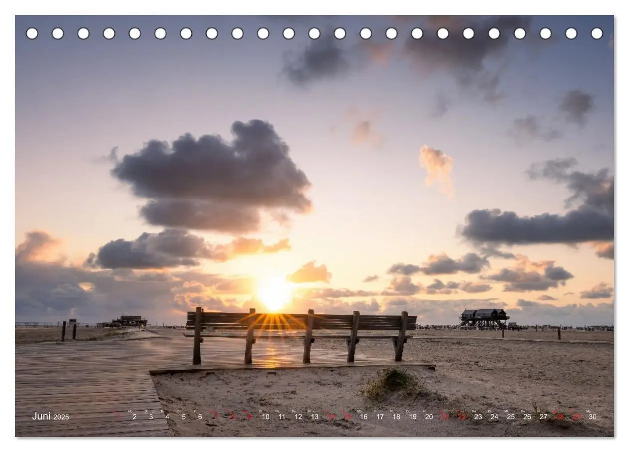 Bild: 9783383869358 | Nordseeurlaub in St. Peter-Ording (Tischkalender 2025 DIN A5 quer),...