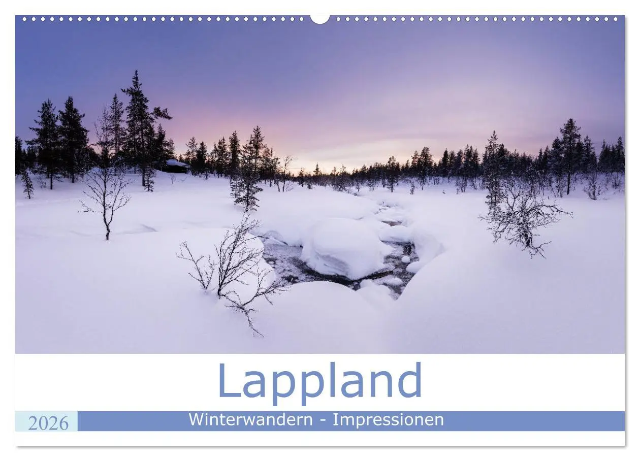 Cover: 9783457669358 | Lappland - Winterwandern Impressionen (Wandkalender 2026 DIN A2...