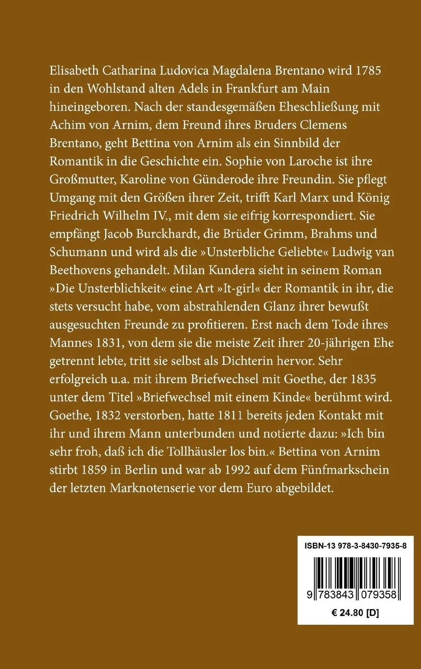 Rückseite: 9783843079358 | Dies Buch gehört dem König | Bettina Von Arnim | Buch | 292 S. | 2015
