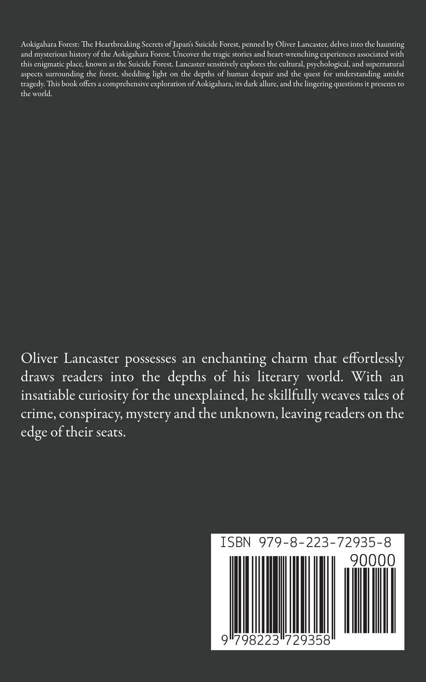Rückseite: 9798223729358 | Aokigahara Forest | Oliver Lancaster | Taschenbuch | Englisch | 2023