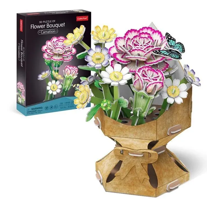 Bild: 7640409429458 | CUBICFUN - 3D Puzzle Blumentopf Nelke 134 Teile | Spiel | 663300