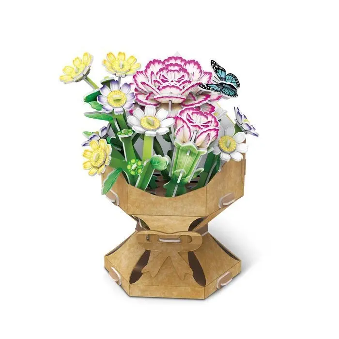 Bild: 7640409429458 | CUBICFUN - 3D Puzzle Blumentopf Nelke 134 Teile | Spiel | 663300