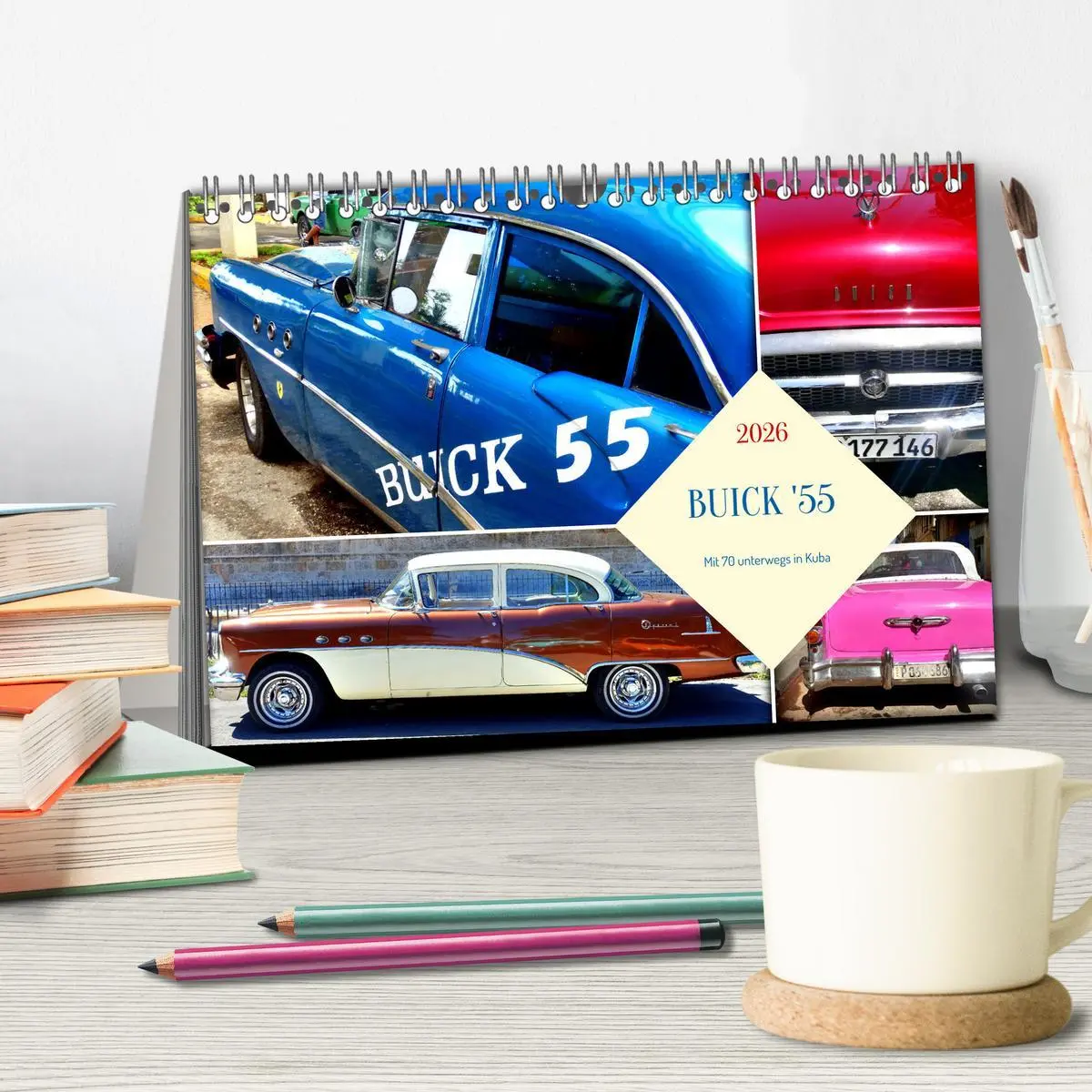 Bild: 9783457349458 | BUICK '55 - Mit 70 unterwegs in Kuba (Tischkalender 2026 DIN A5...
