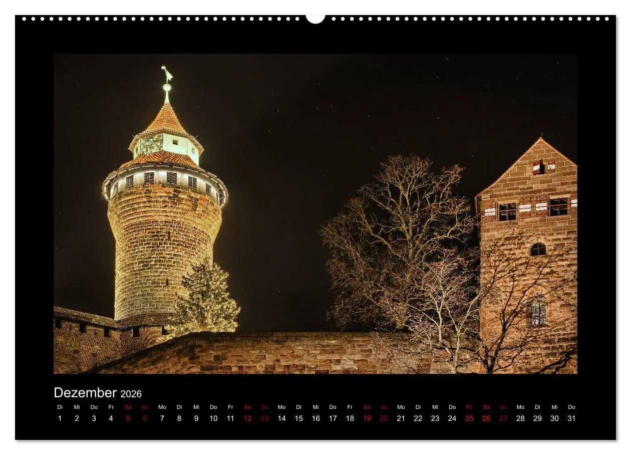 Bild: 9783457899458 | Nürnberg - Die Altstadt bei Nacht (Wandkalender 2026 DIN A2 quer),...