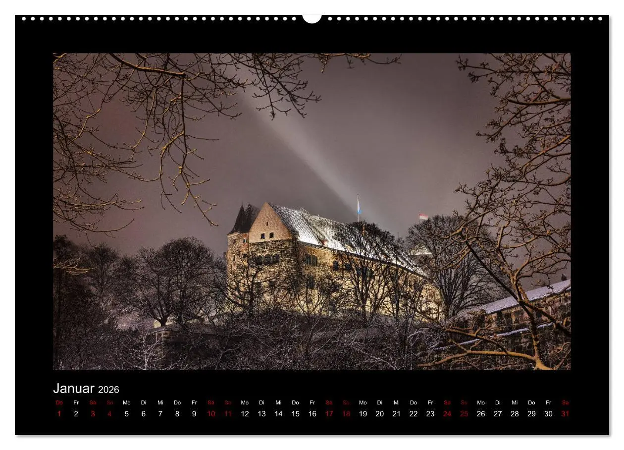 Bild: 9783457899458 | Nürnberg - Die Altstadt bei Nacht (Wandkalender 2026 DIN A2 quer),...