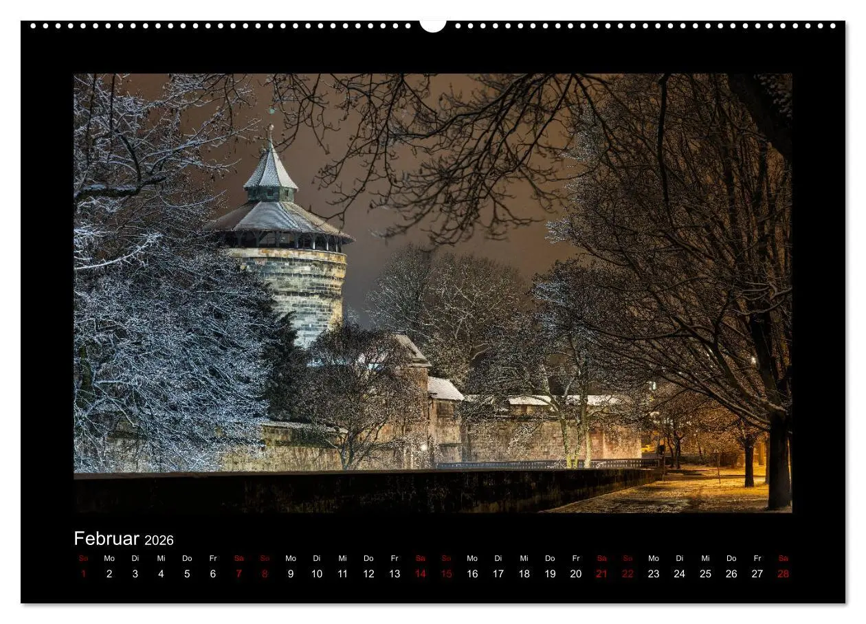Bild: 9783457899458 | Nürnberg - Die Altstadt bei Nacht (Wandkalender 2026 DIN A2 quer),...