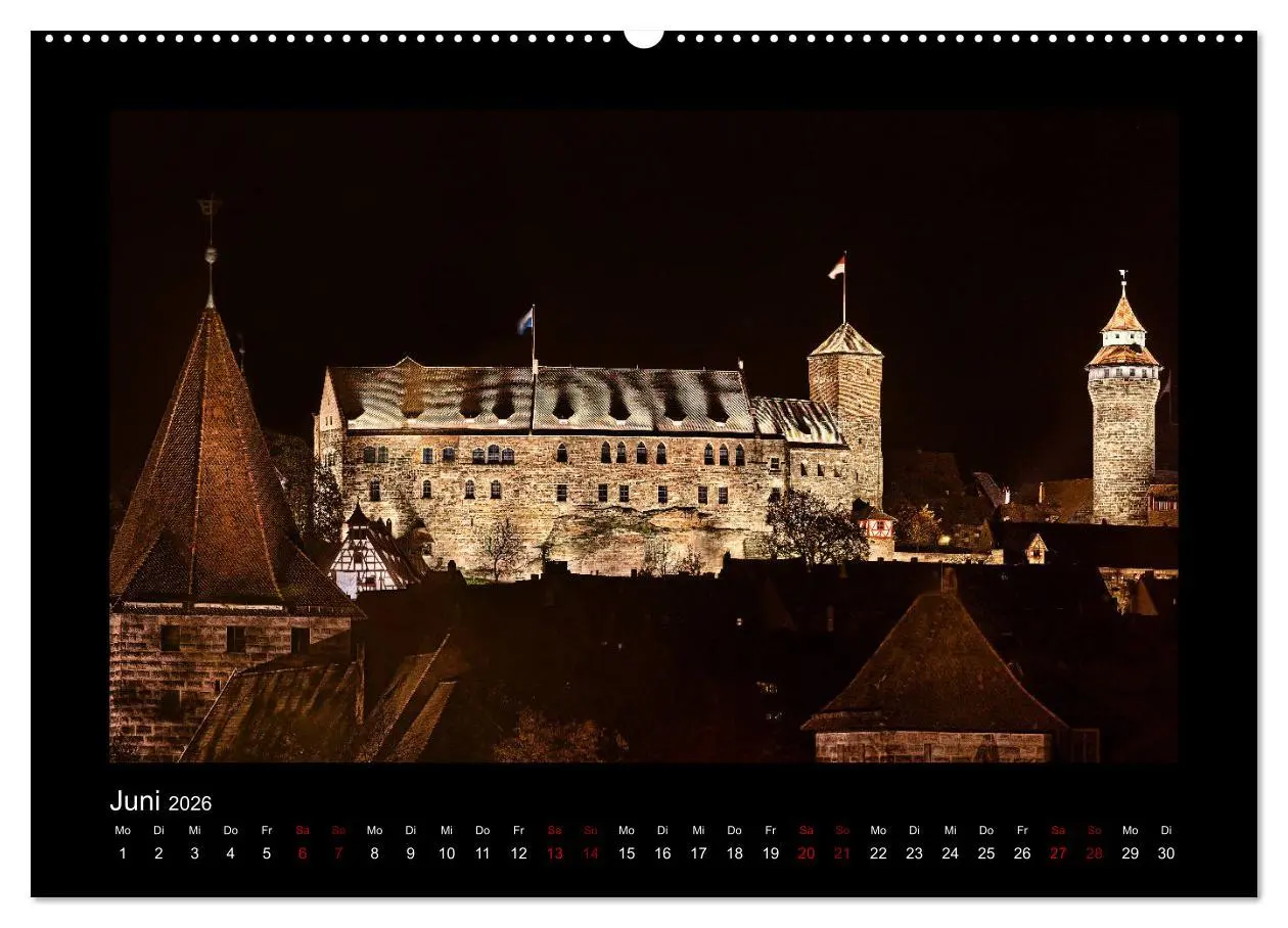 Bild: 9783457899458 | Nürnberg - Die Altstadt bei Nacht (Wandkalender 2026 DIN A2 quer),...
