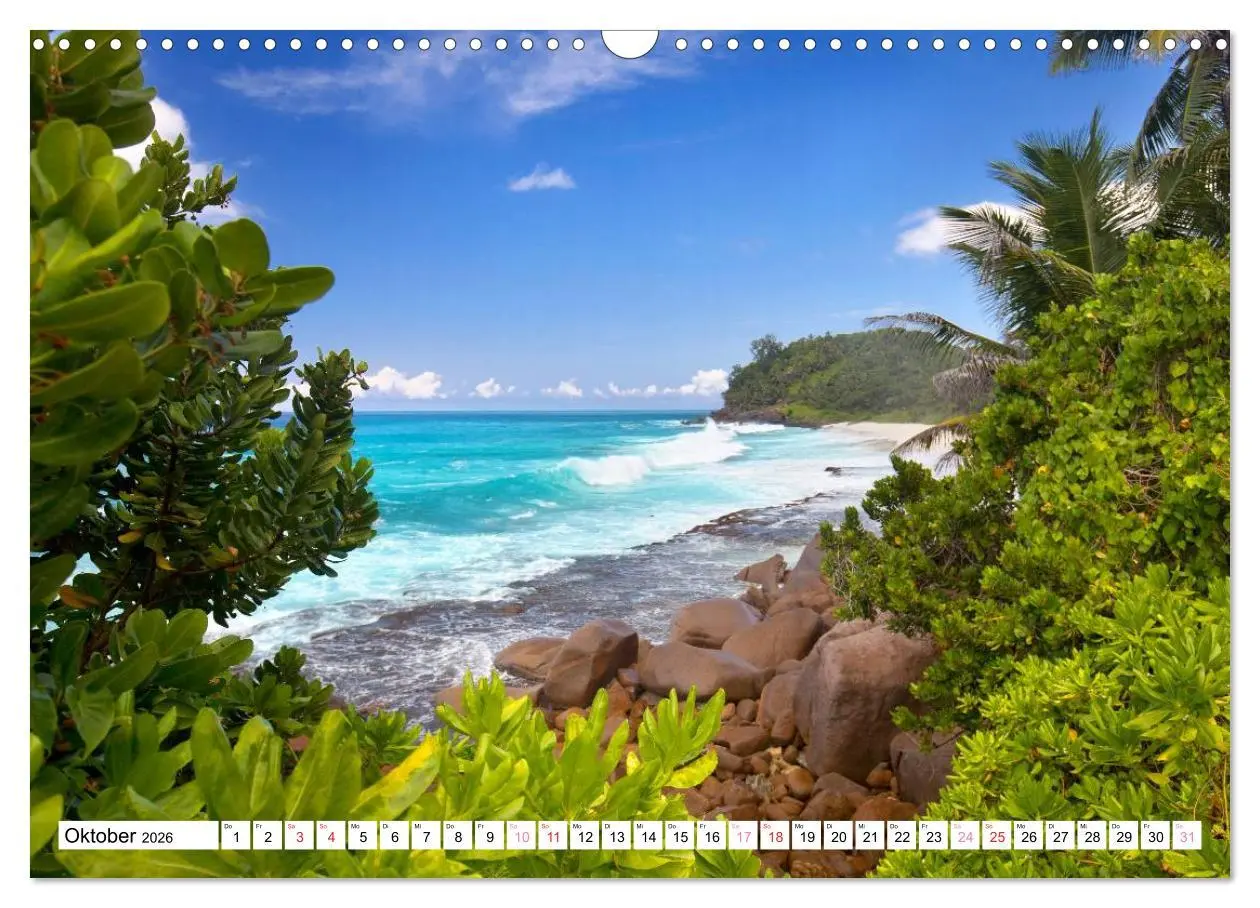 Bild: 9783516059458 | Seychellen Strandfeeling (Wandkalender 2026 DIN A3 quer), CALVENDO...
