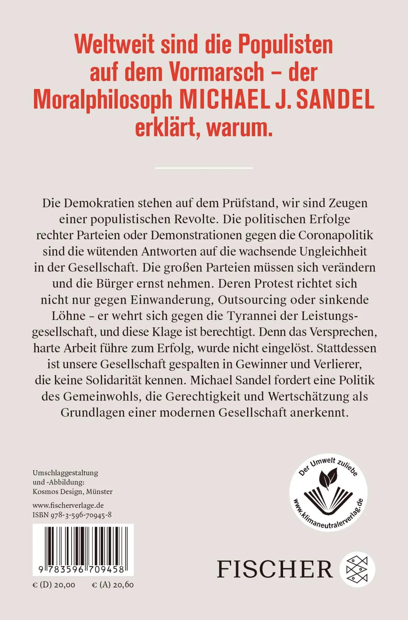 Rückseite: 9783596709458 | Vom Ende des Gemeinwohls | Michael J. Sandel | Taschenbuch | 448 S.