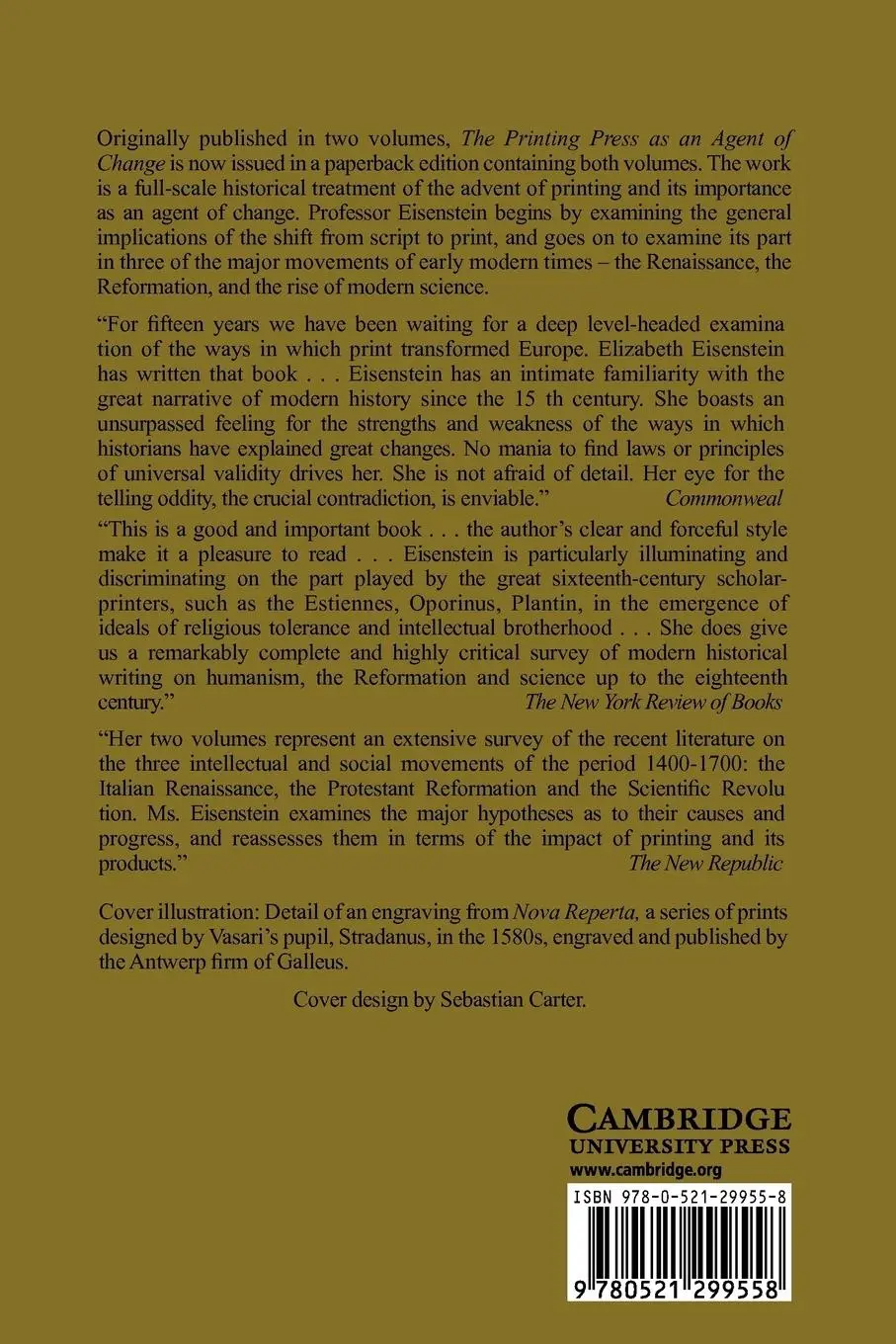 Rückseite: 9780521299558 | The Printing Press as an Agent of Change | Elizabeth L. Eisenstein